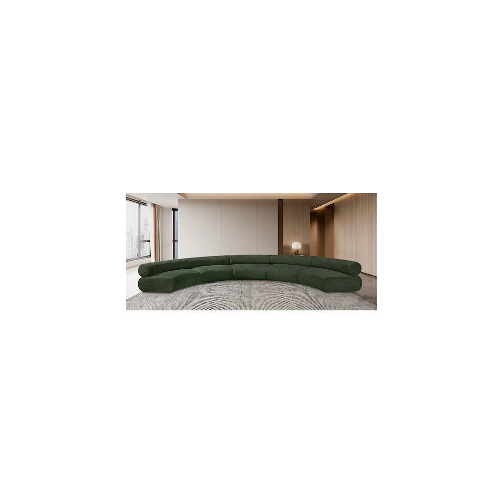 Bale Green Chenille Fabric Modular Sofa. Picture 2