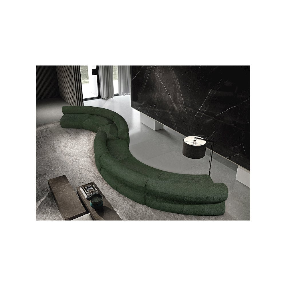 Bale Green Chenille Fabric Modular Sofa. Picture 2
