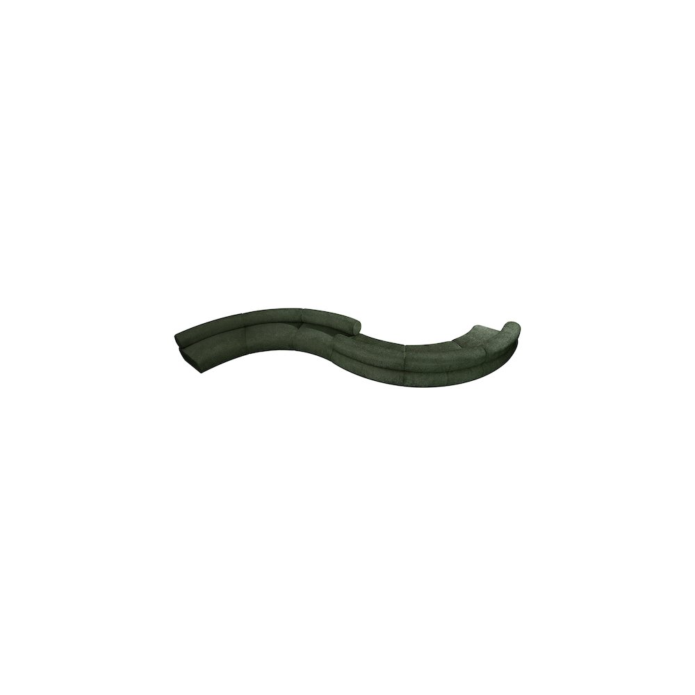 Bale Green Chenille Fabric Modular Sofa. Picture 5