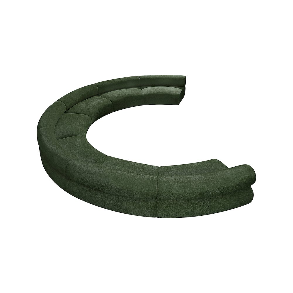 Bale Green Chenille Fabric Modular Sofa. Picture 6