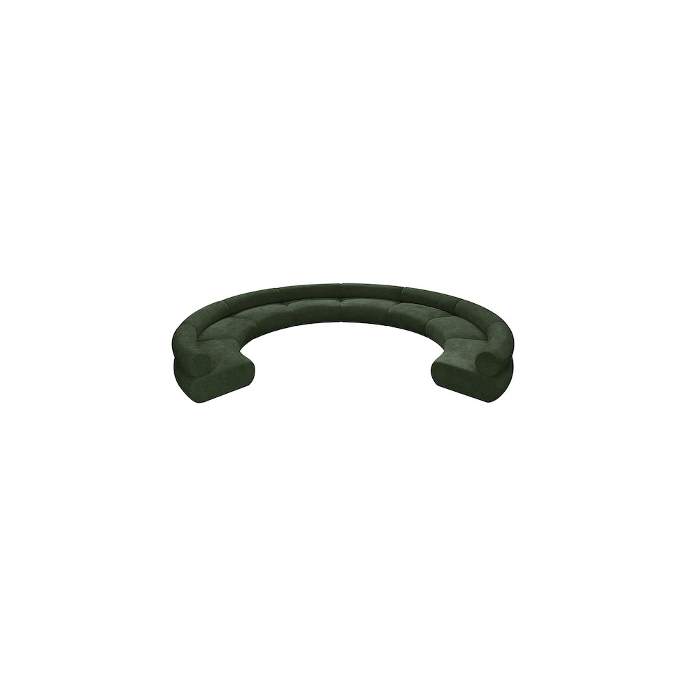 Bale Green Chenille Fabric Modular Sofa. Picture 5