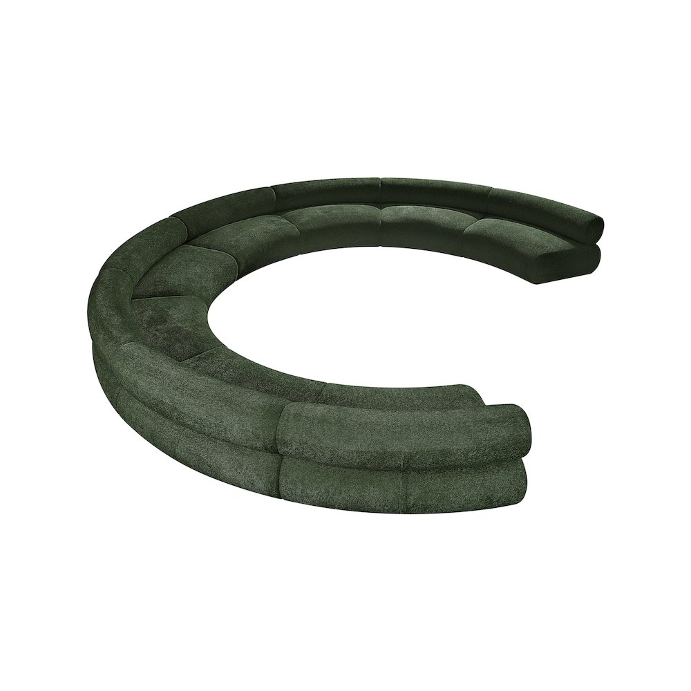 Bale Green Chenille Fabric Modular Sofa. Picture 6