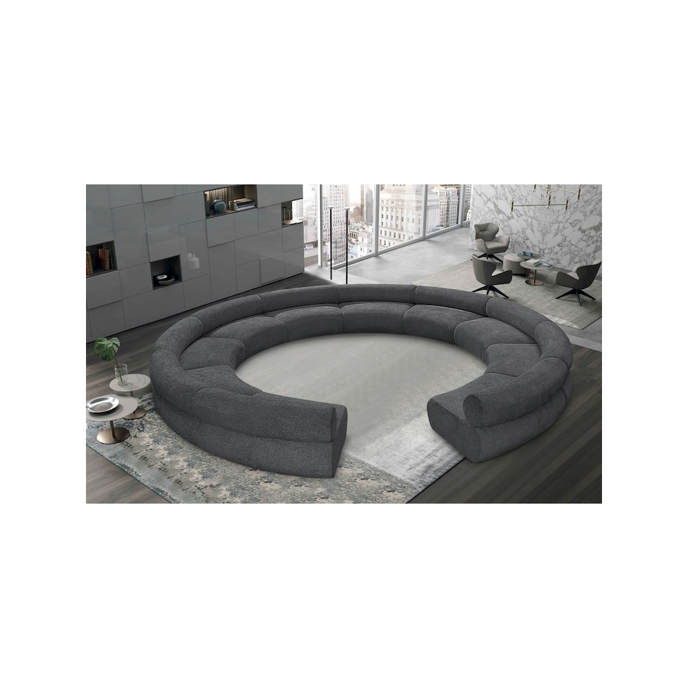 Bale Grey Chenille Fabric Modular Sofa. Picture 2