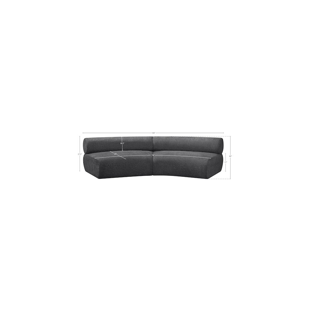 Bale Grey Chenille Fabric Modular Sofa. Picture 11