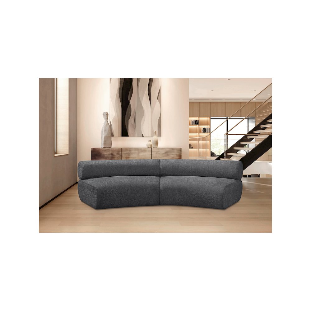 Bale Grey Chenille Fabric Modular Sofa. Picture 2