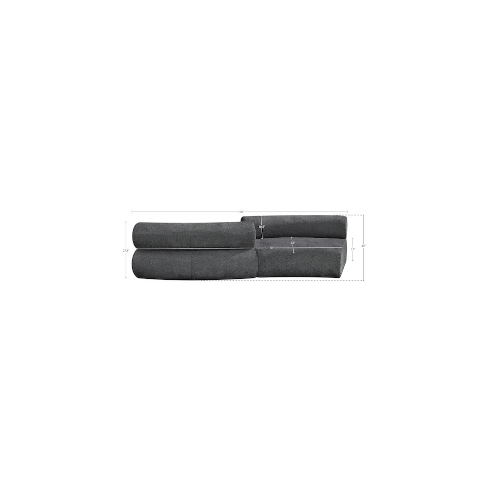 Bale Grey Chenille Fabric Modular Sofa. Picture 10