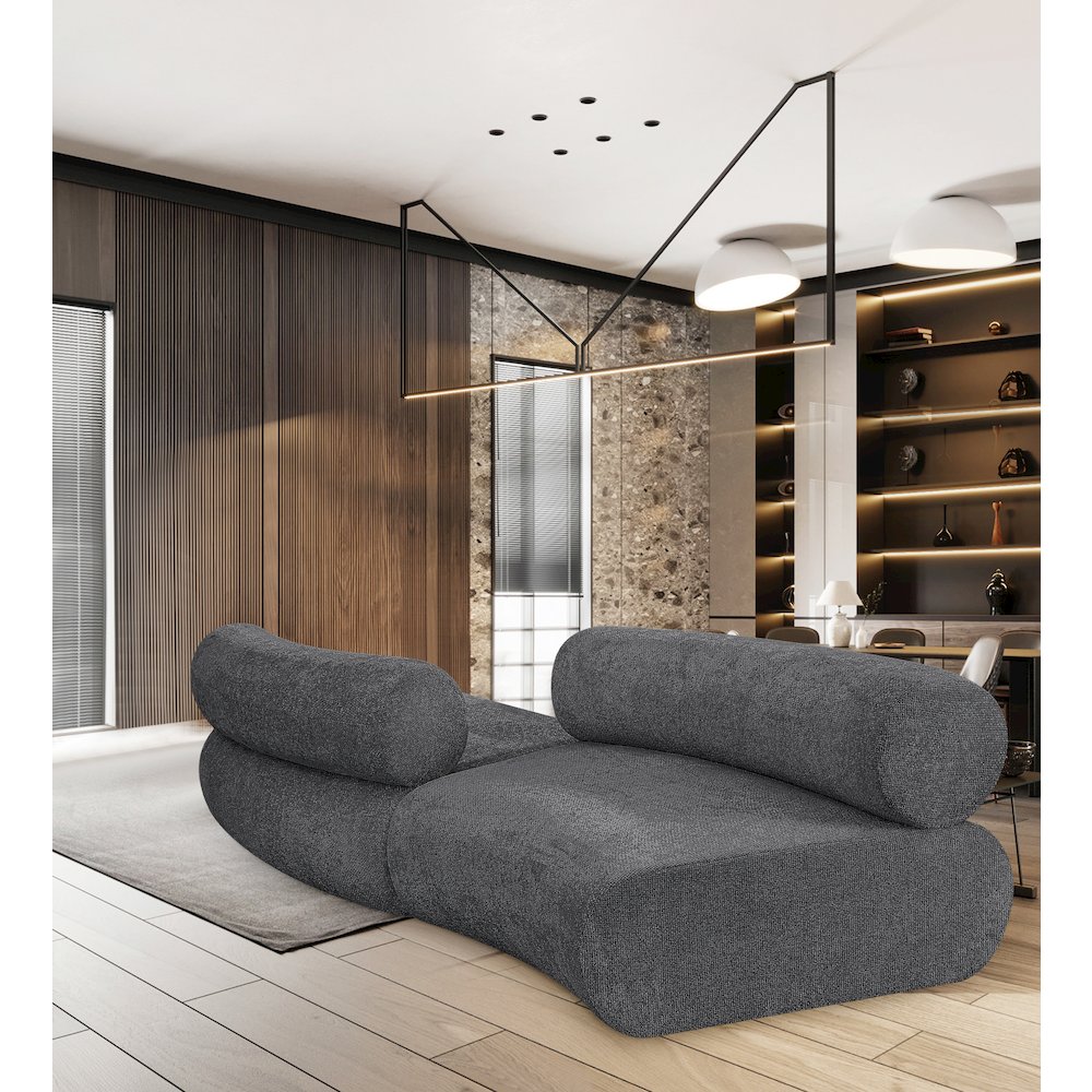 Bale Grey Chenille Fabric Modular Sofa. Picture 2
