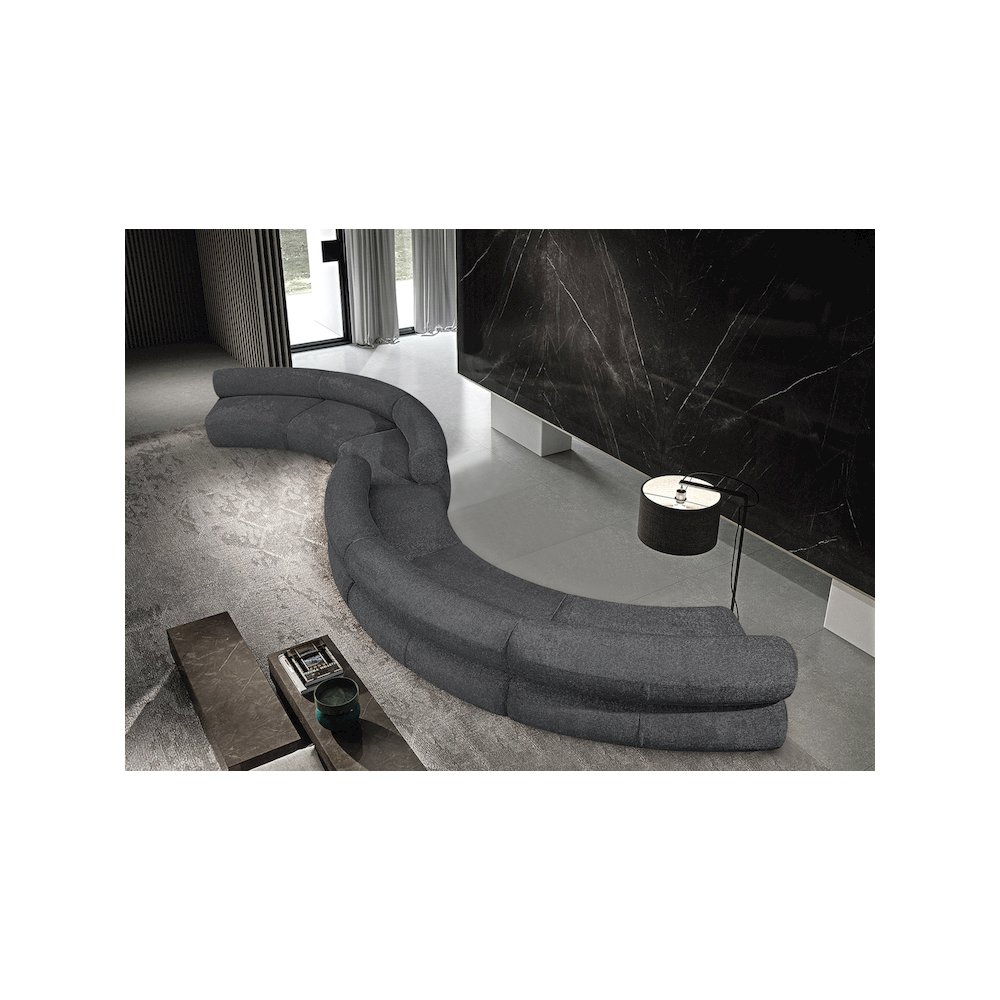 Bale Grey Chenille Fabric Modular Sofa. Picture 2