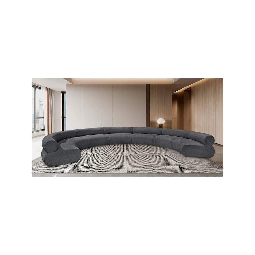 Bale Grey Chenille Fabric Modular Sofa. Picture 2