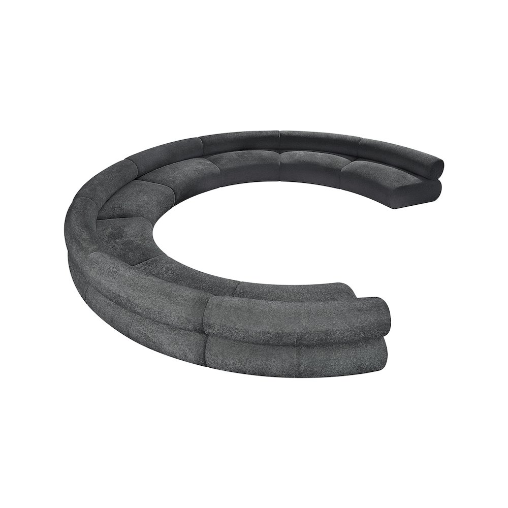 Bale Grey Chenille Fabric Modular Sofa. Picture 6