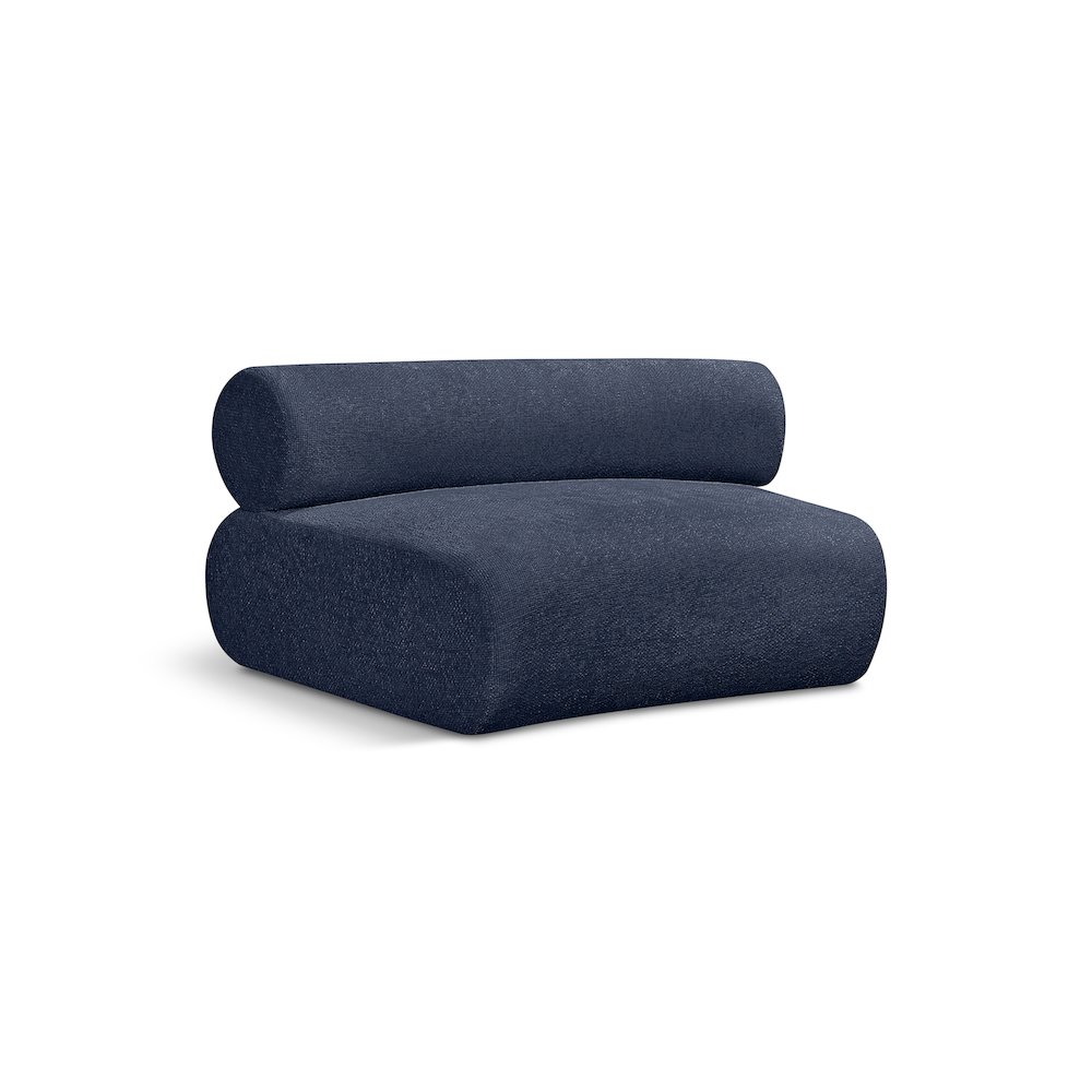 Bale Navy Chenille Fabric Modular Chair. Picture 1