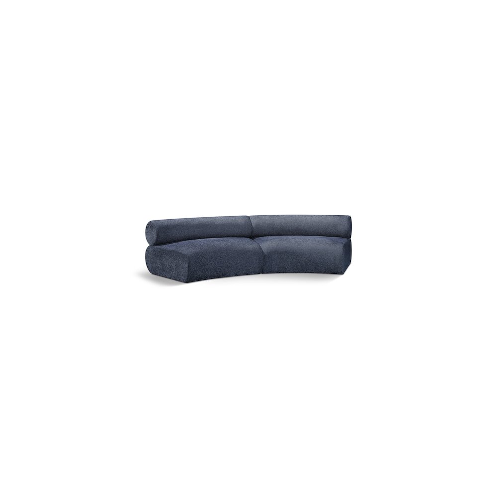 Bale Navy Chenille Fabric Modular Sofa. Picture 1
