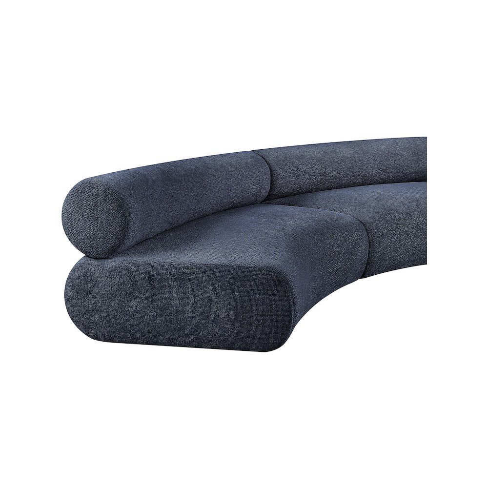 Bale Navy Chenille Fabric Modular Sofa. Picture 8