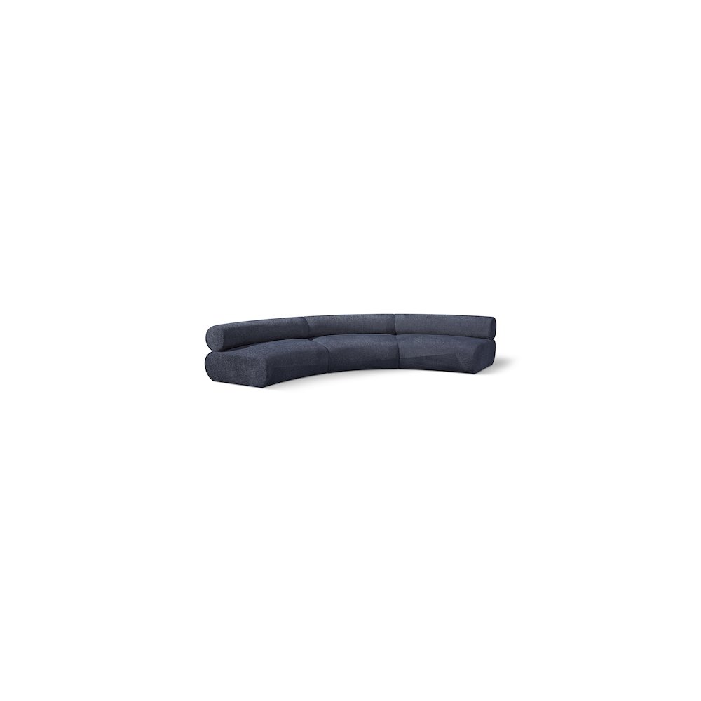 Bale Navy Chenille Fabric Modular Sofa. Picture 1