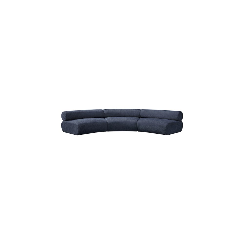 Bale Navy Chenille Fabric Modular Sofa. Picture 4