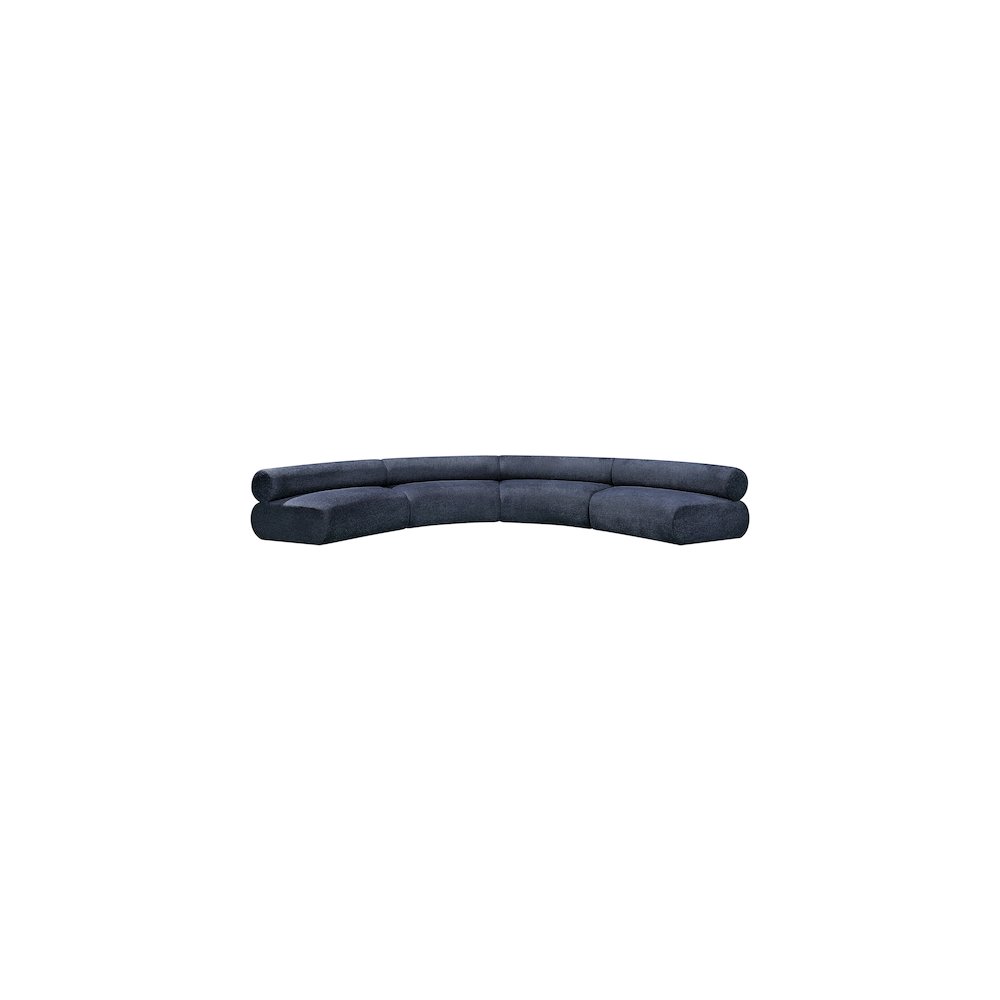 Bale Navy Chenille Fabric Modular Sofa. Picture 4