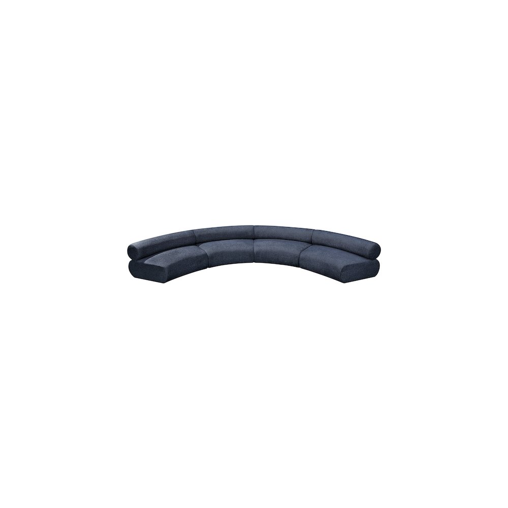 Bale Navy Chenille Fabric Modular Sofa. Picture 5