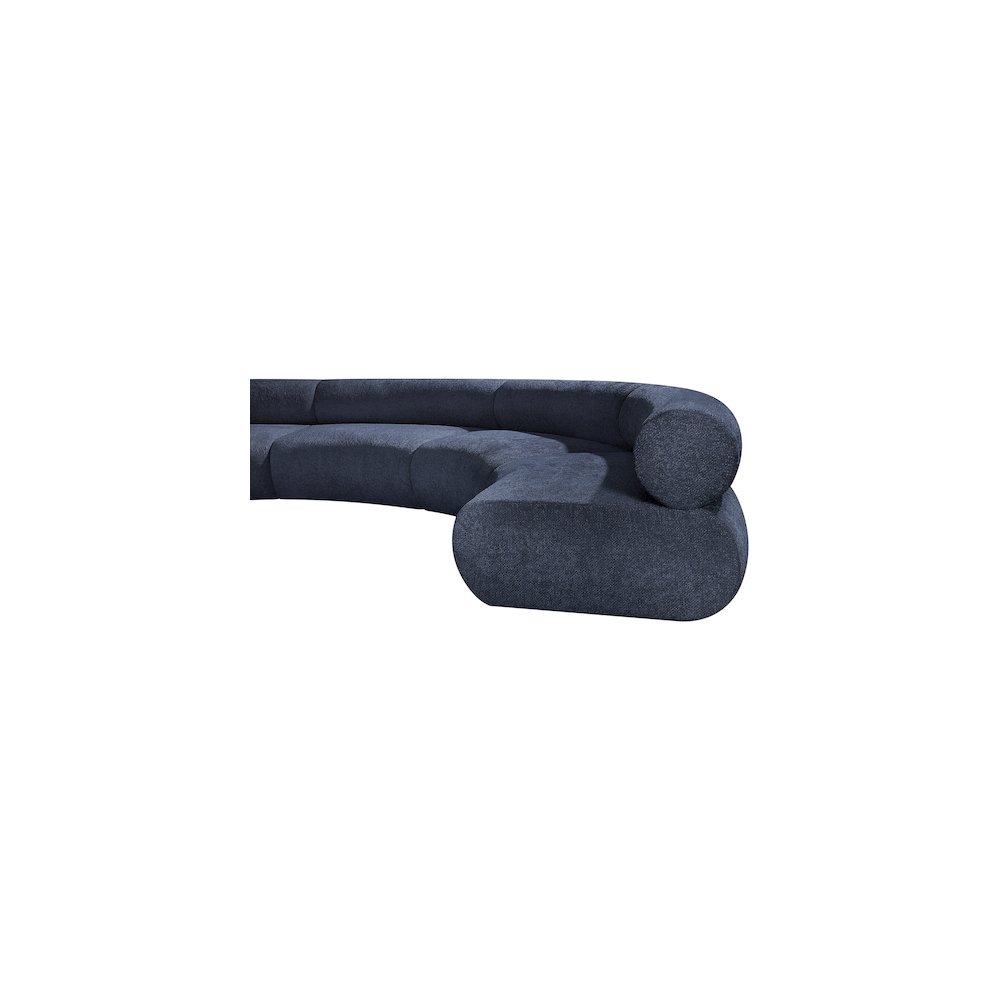 Bale Navy Chenille Fabric Modular Sofa. Picture 8