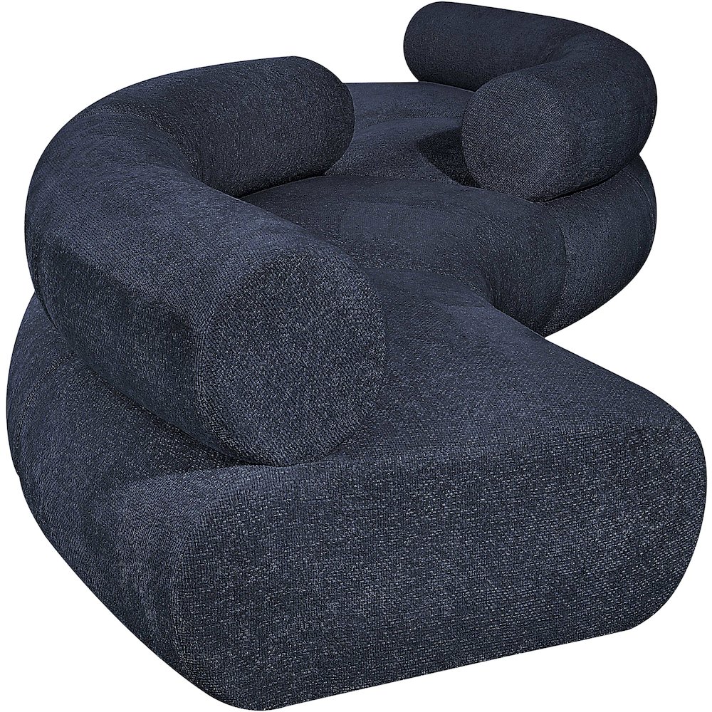 Bale Navy Chenille Fabric Modular Sofa. Picture 5