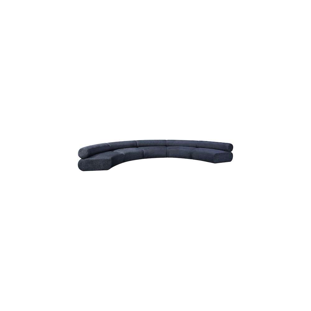 Bale Navy Chenille Fabric Modular Sofa. Picture 4