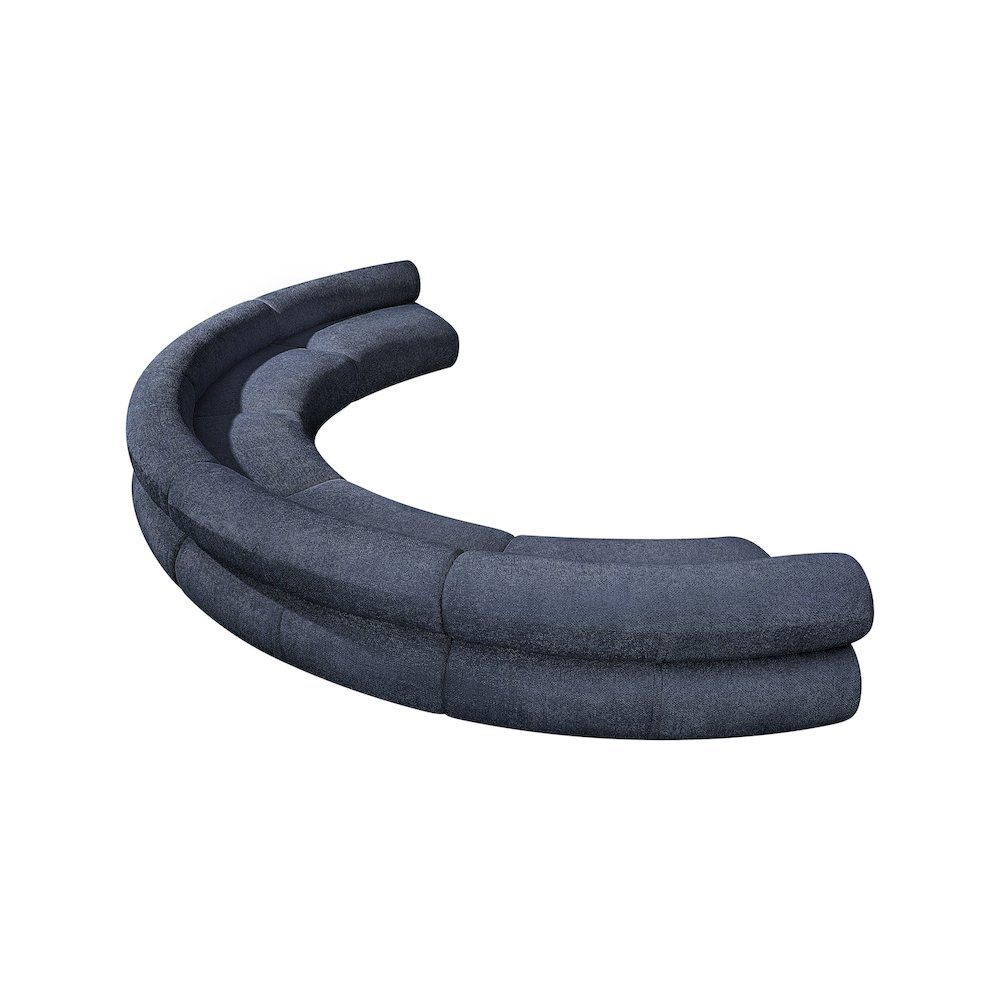 Bale Navy Chenille Fabric Modular Sofa. Picture 6