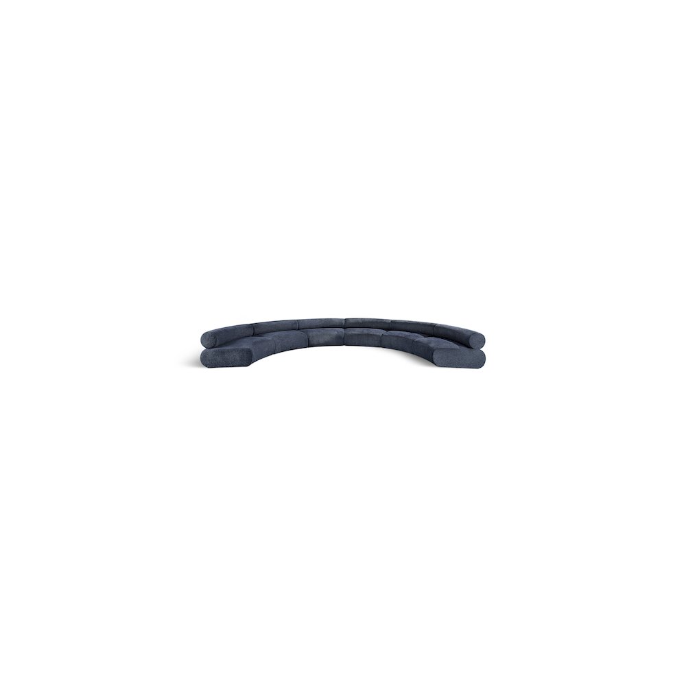 Bale Navy Chenille Fabric Modular Sofa. Picture 1