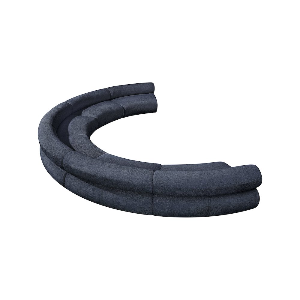 Bale Navy Chenille Fabric Modular Sofa. Picture 6