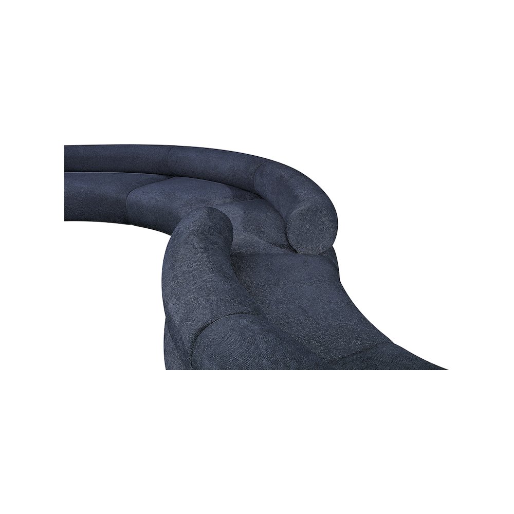 Bale Navy Chenille Fabric Modular Sofa. Picture 9