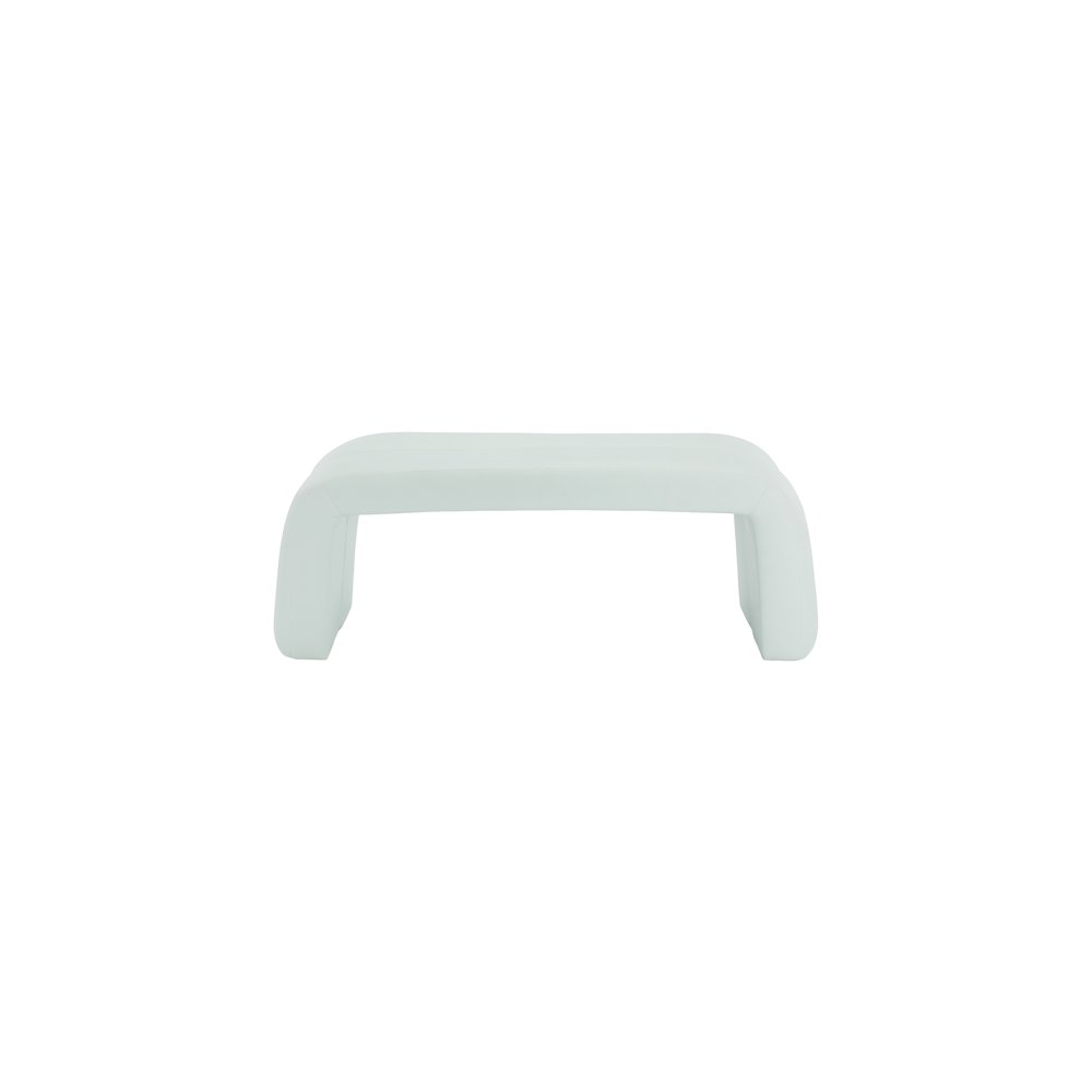 Arc Mint Vegan Leather Bench. Picture 3
