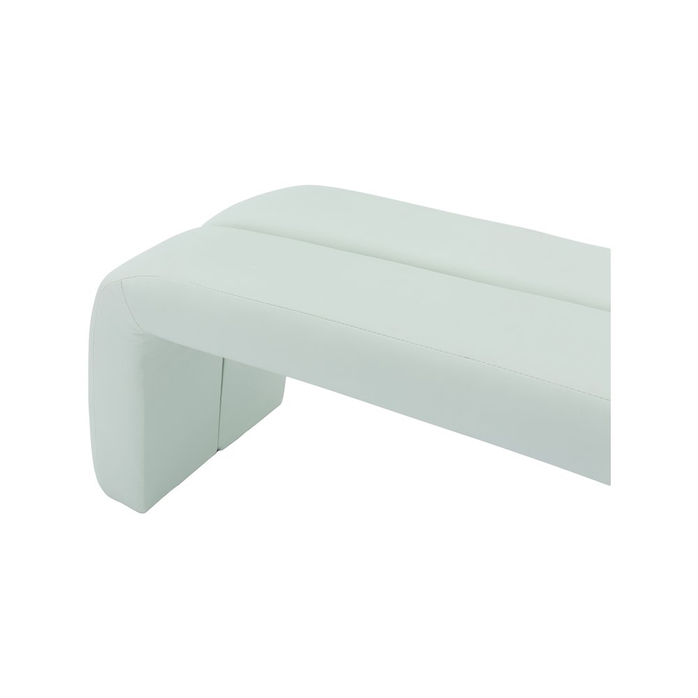 Arc Mint Vegan Leather Bench. Picture 4