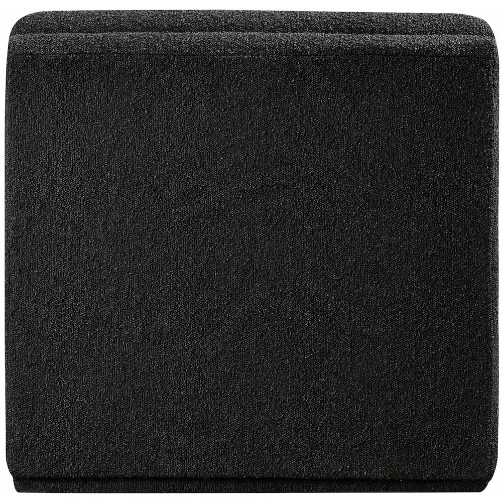 Ollie Black Boucle Fabric Armless. Picture 3