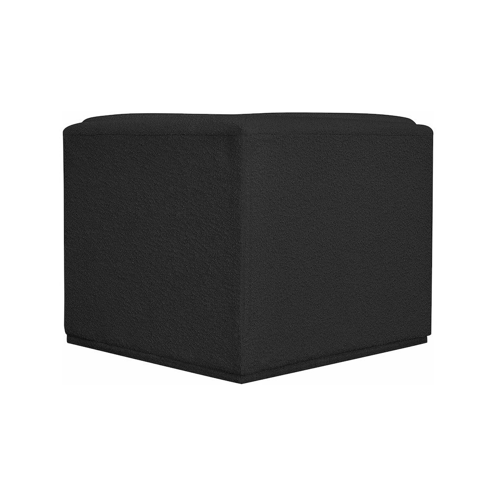 Ollie Black Boucle Fabric Corner. Picture 3