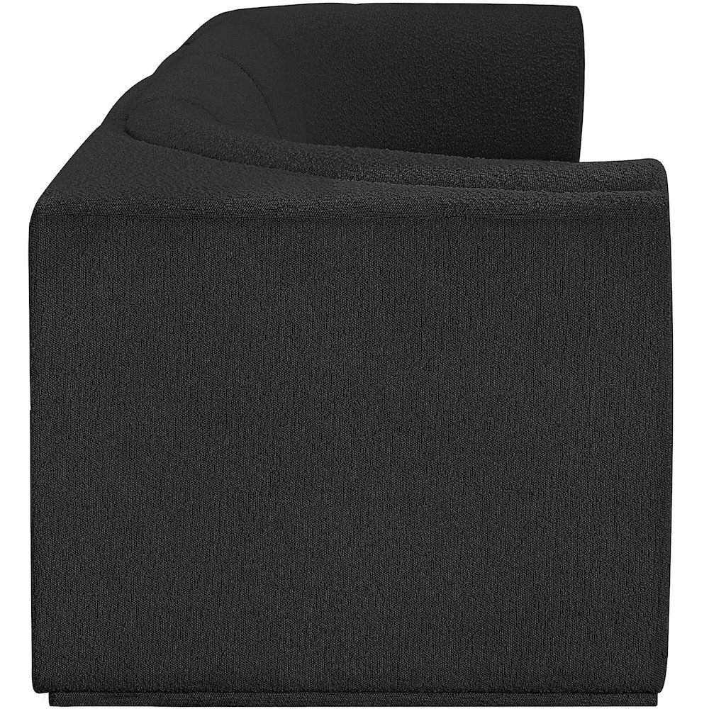 Ollie Black Boucle Fabric Modular Sofa. Picture 7