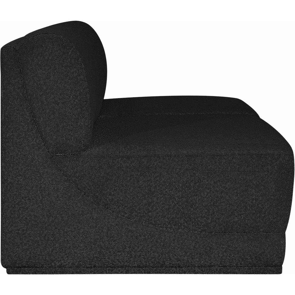 Ollie Black Boucle Fabric Modular Sofa. Picture 6