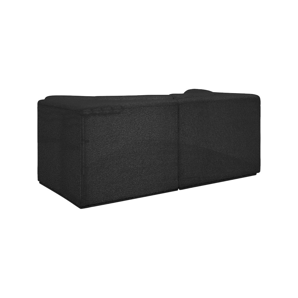 Ollie Black Boucle Fabric Modular Sofa. Picture 4