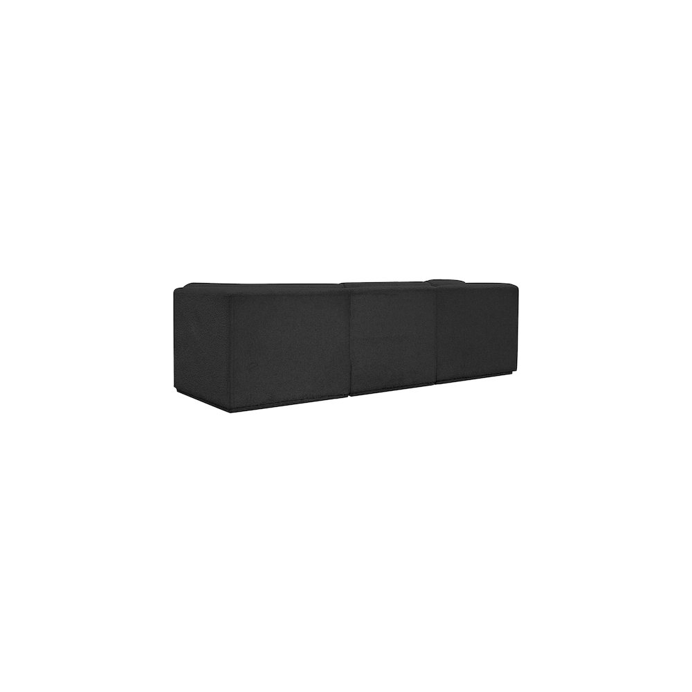 Ollie Black Boucle Fabric Modular Sofa. Picture 4