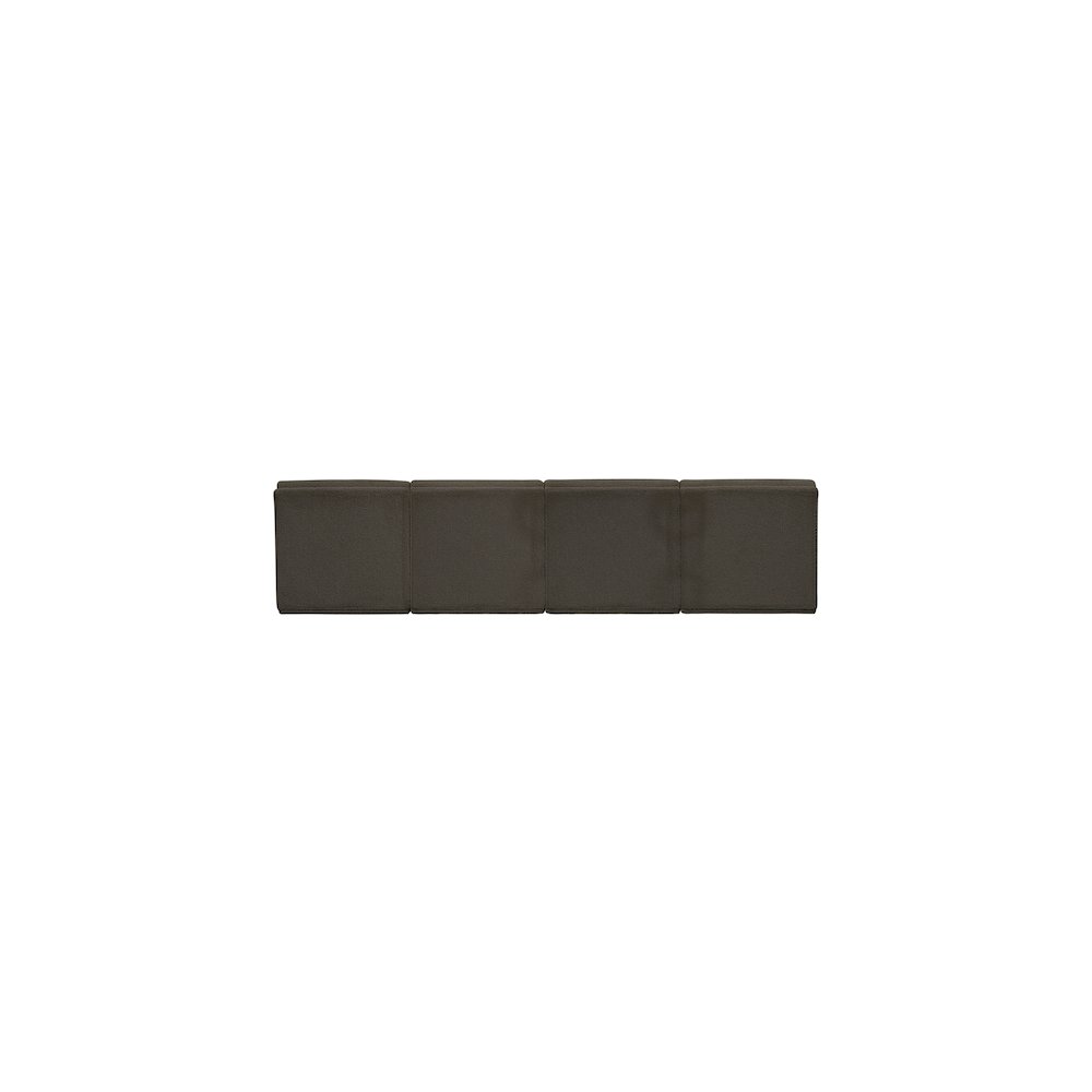 Ollie Brown Boucle Fabric Modular Sofa. Picture 3