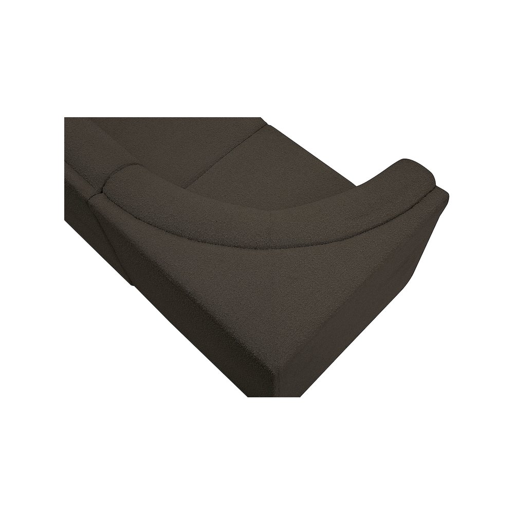 Ollie Brown Boucle Fabric Modular Sofa. Picture 10