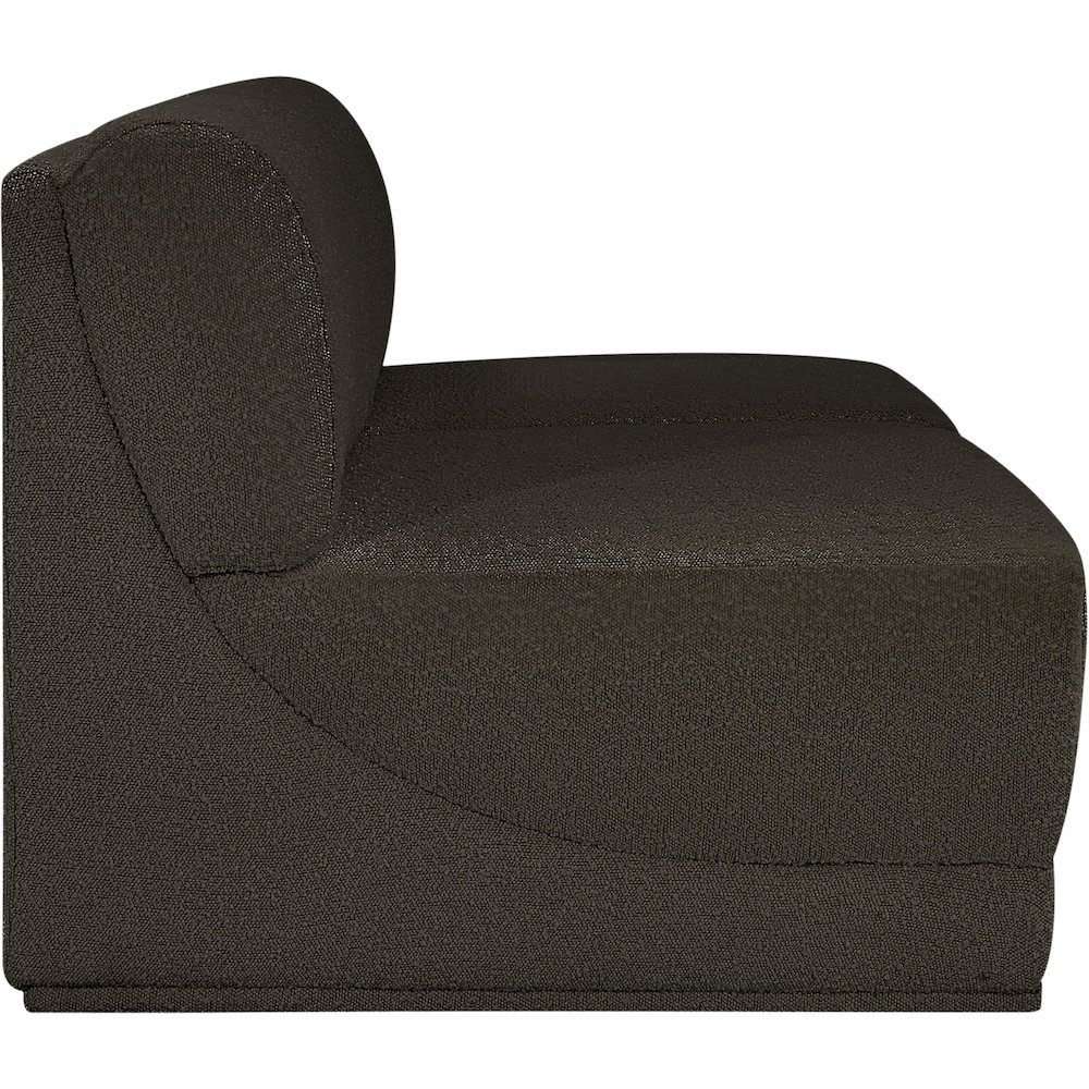 Ollie Brown Boucle Fabric Modular Sofa. Picture 6