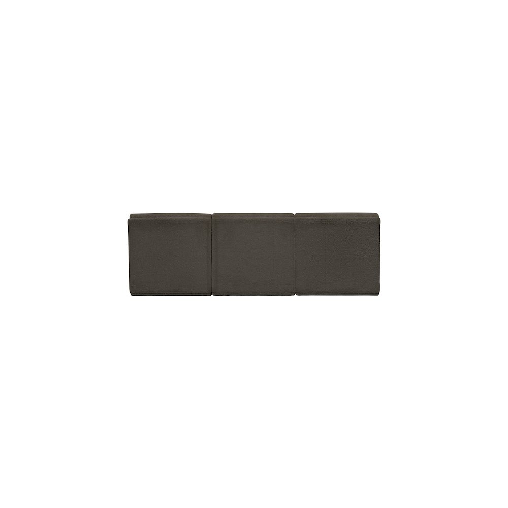 Ollie Brown Boucle Fabric Modular Sofa. Picture 3