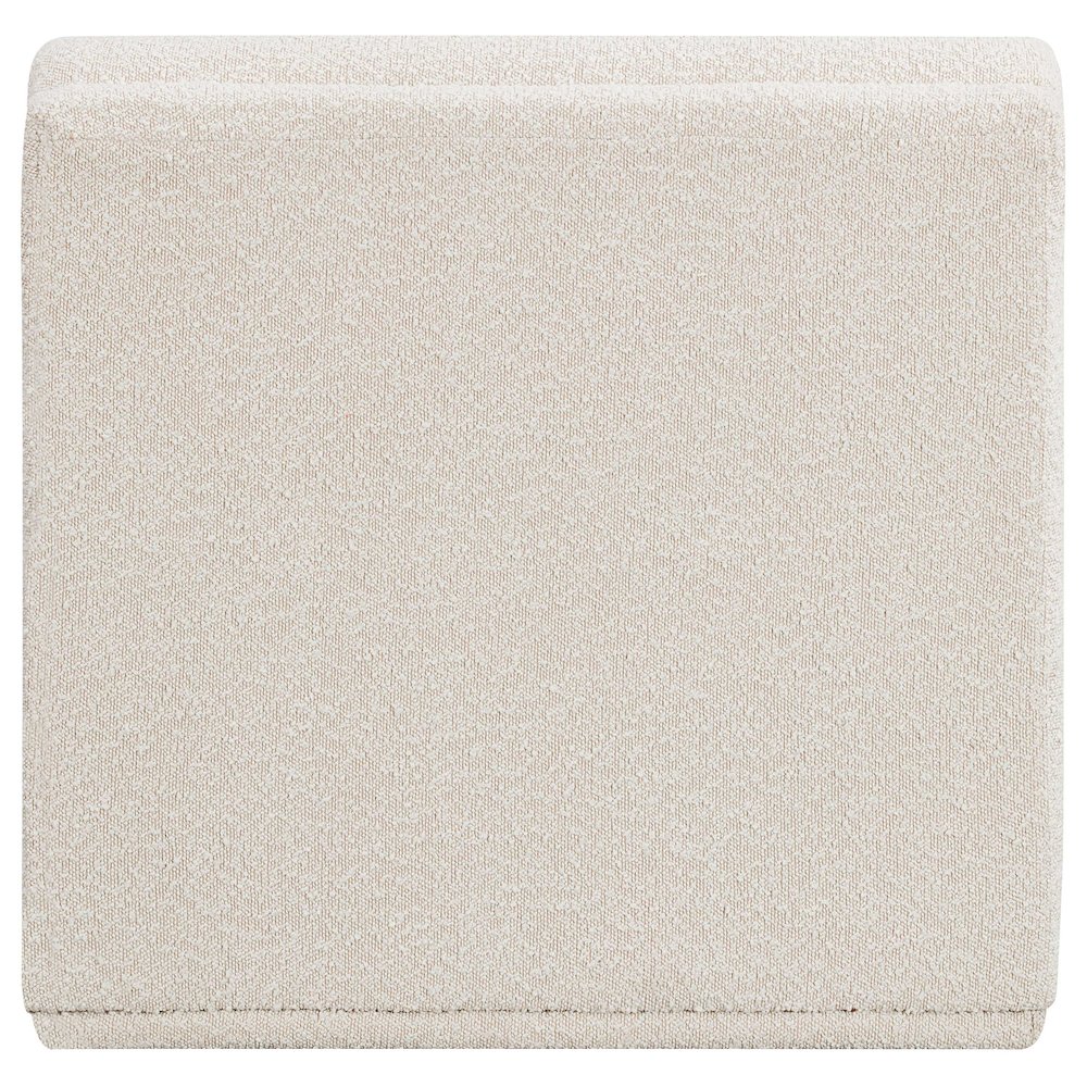 Ollie Cream Boucle Fabric Armless. Picture 3