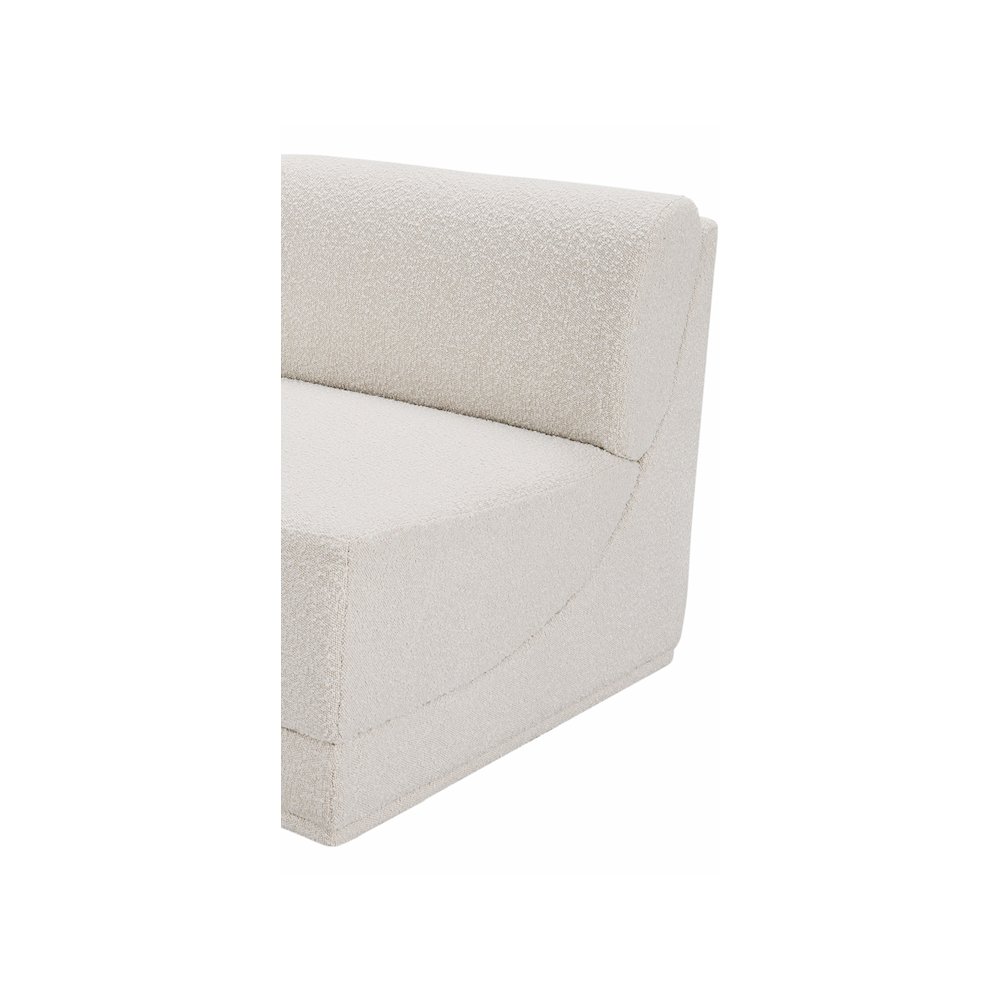 Ollie Cream Boucle Fabric Armless. Picture 6