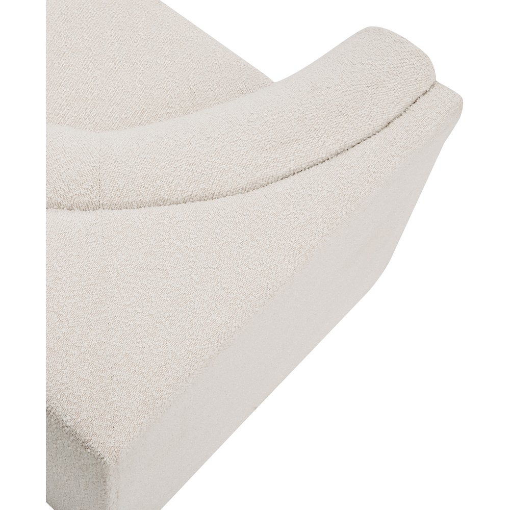 Ollie Cream Boucle Fabric Corner. Picture 6