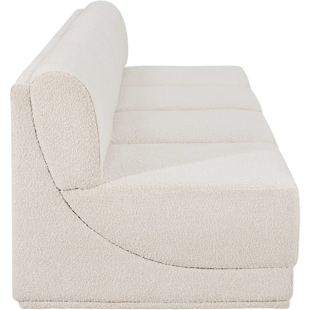 Ollie Cream Boucle Fabric Modular Sofa. Picture 6