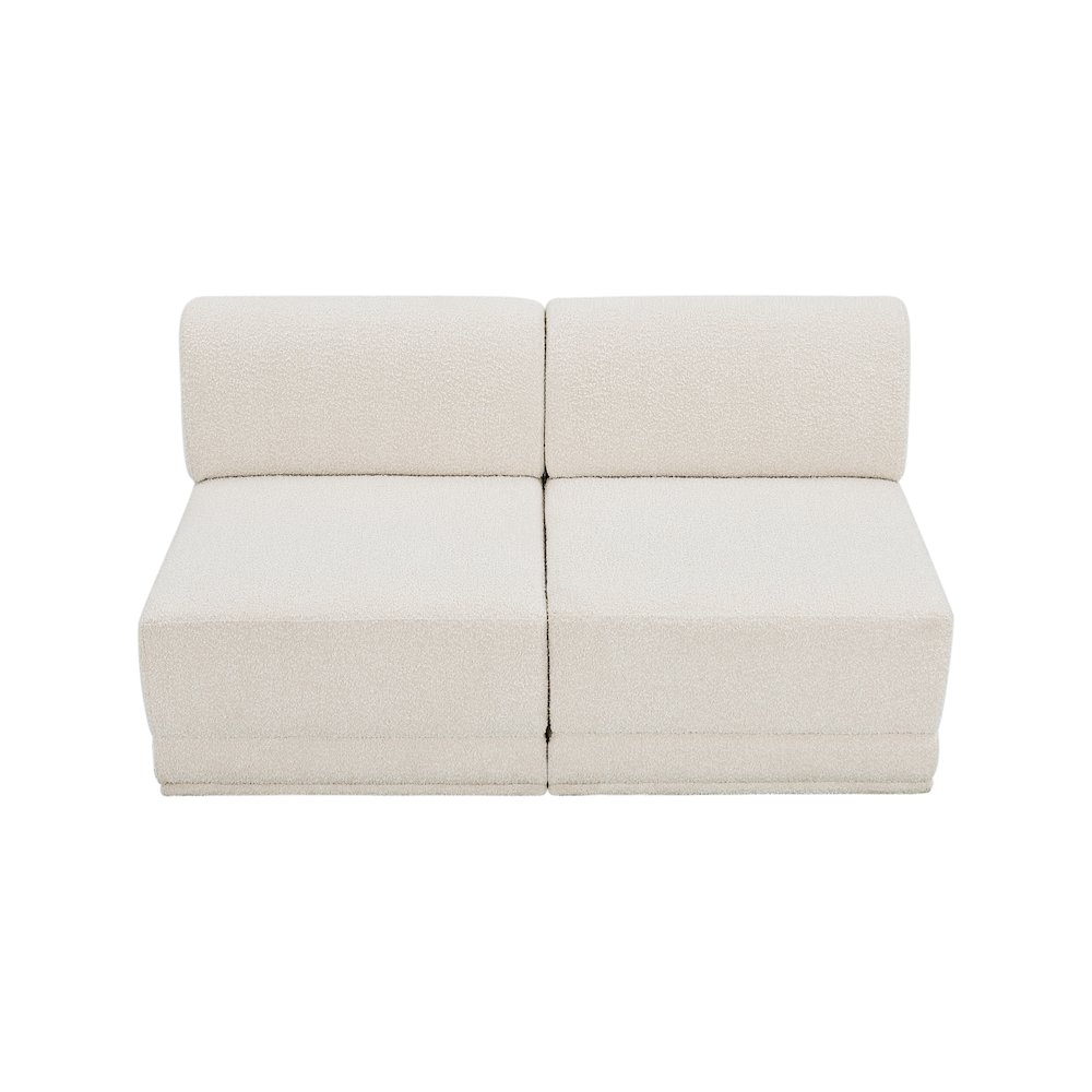 Ollie Cream Boucle Fabric Modular Sofa. Picture 5