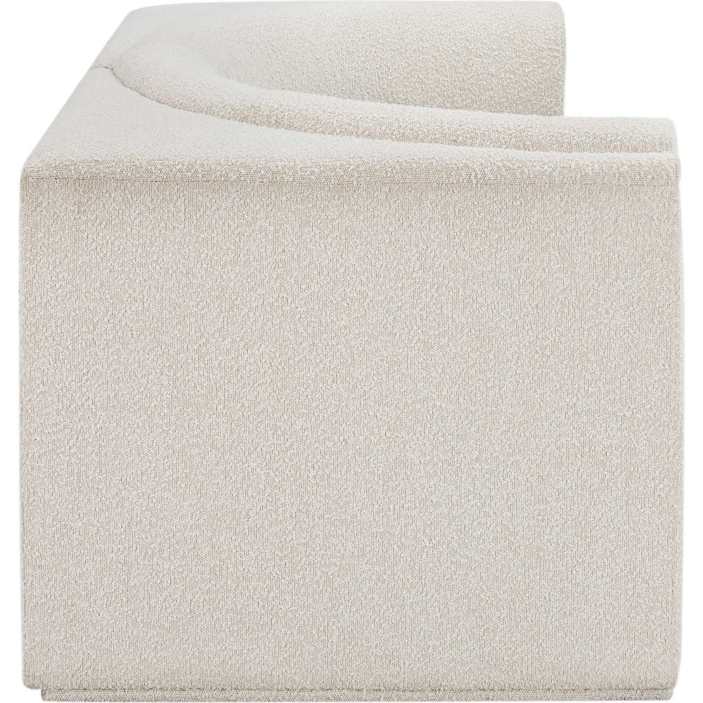 Ollie Cream Boucle Fabric Modular Sofa. Picture 7