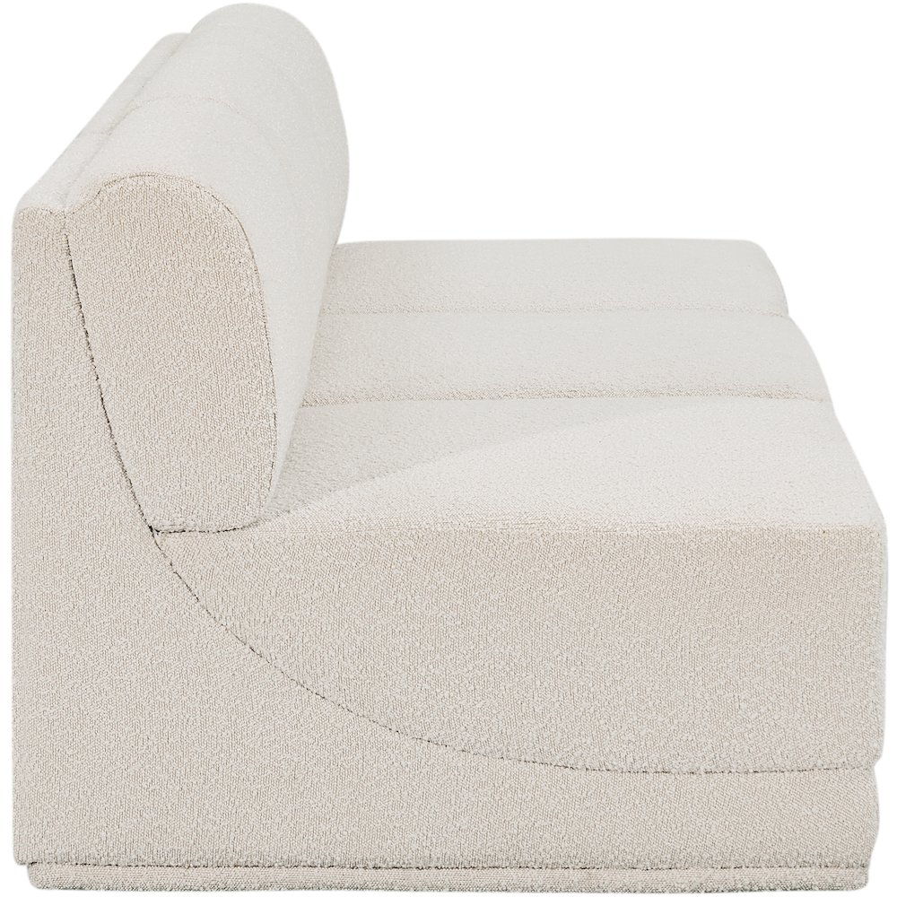 Ollie Cream Boucle Fabric Modular Sofa. Picture 6