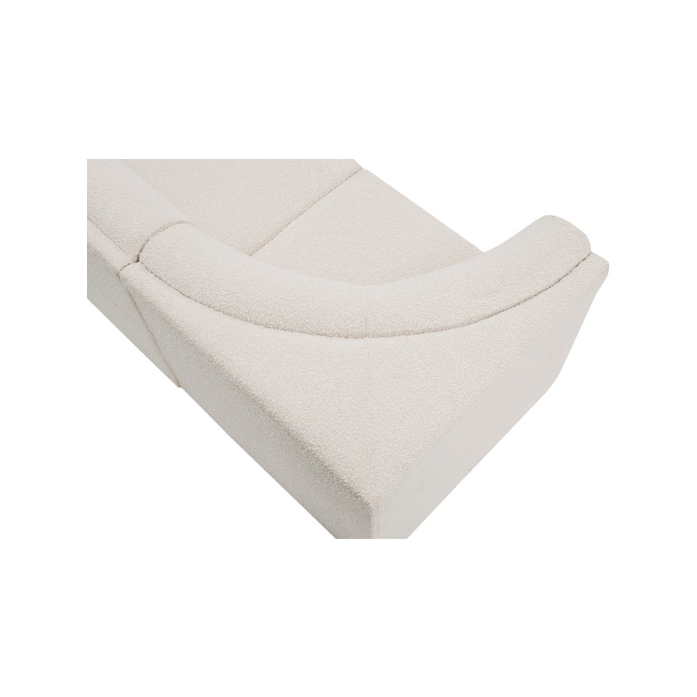 Ollie Cream Boucle Fabric Modular Sectional. Picture 11