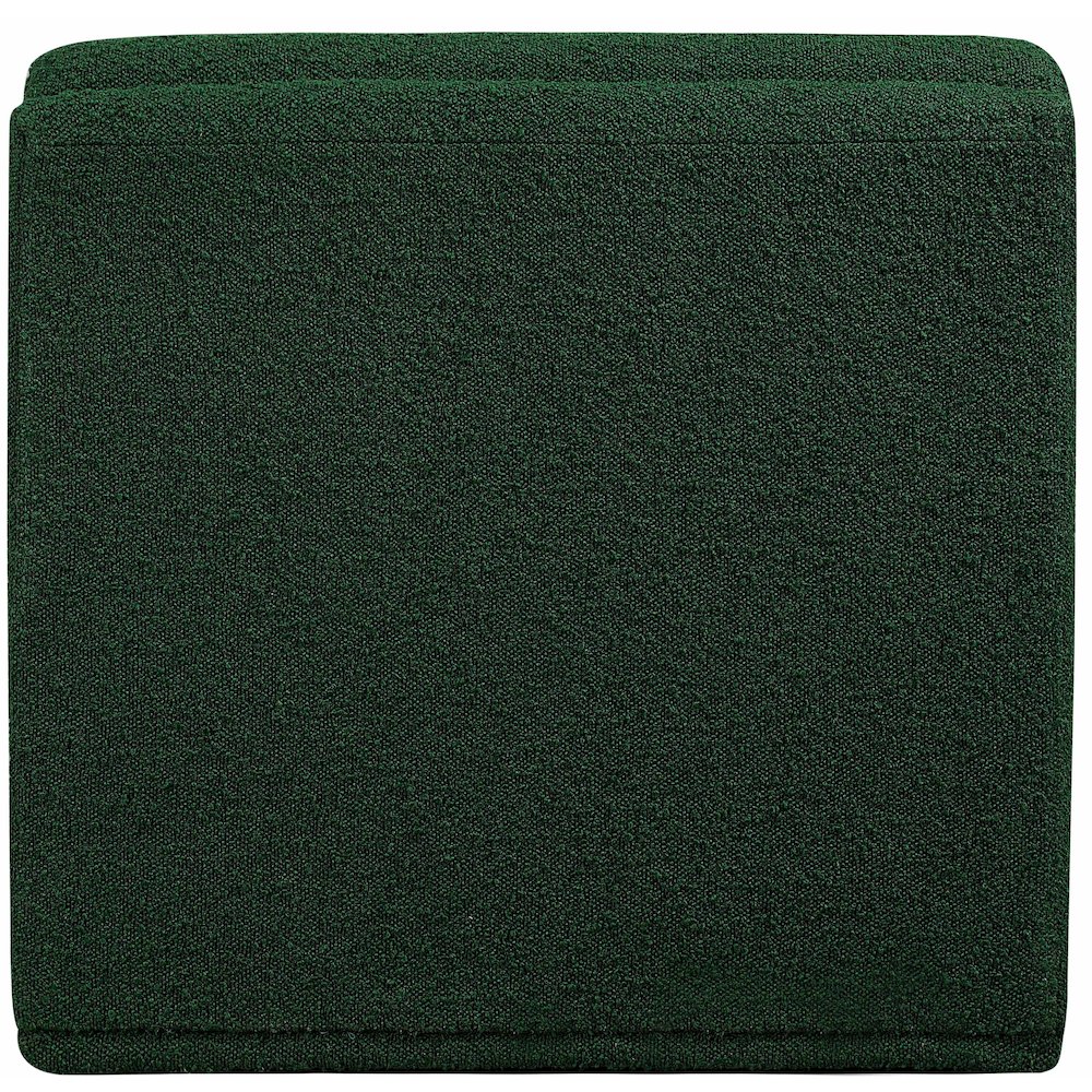 Ollie Green Boucle Fabric Armless. Picture 3