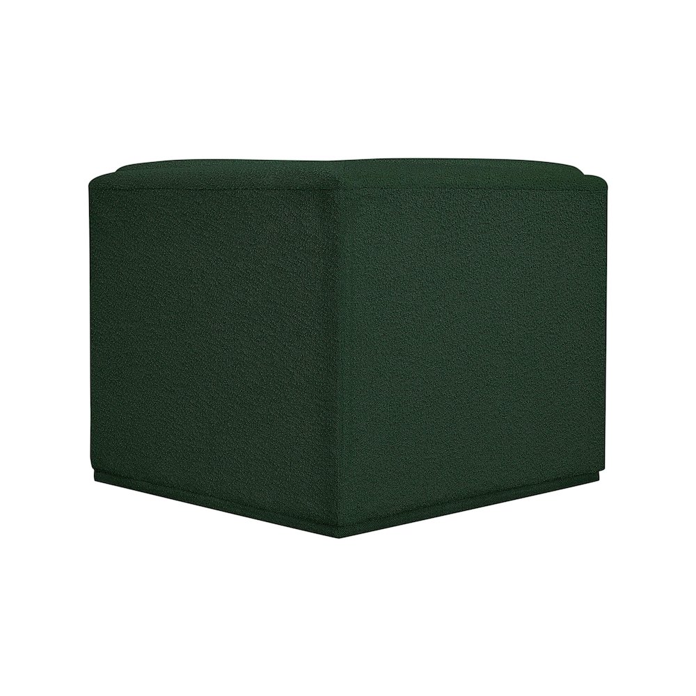 Ollie Green Boucle Fabric Corner. Picture 3